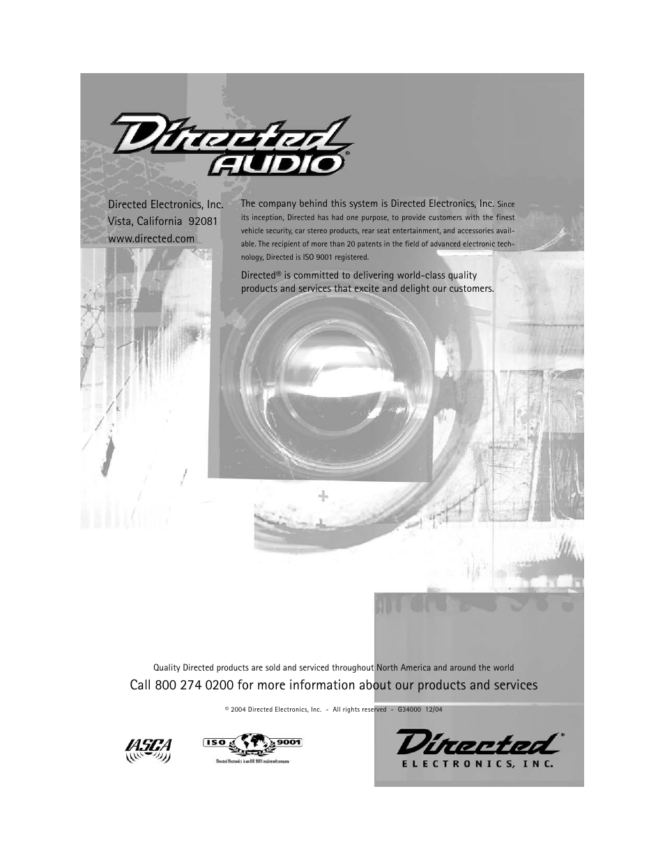 Directed Audio CSX-T User Manual | Page 9 / 9