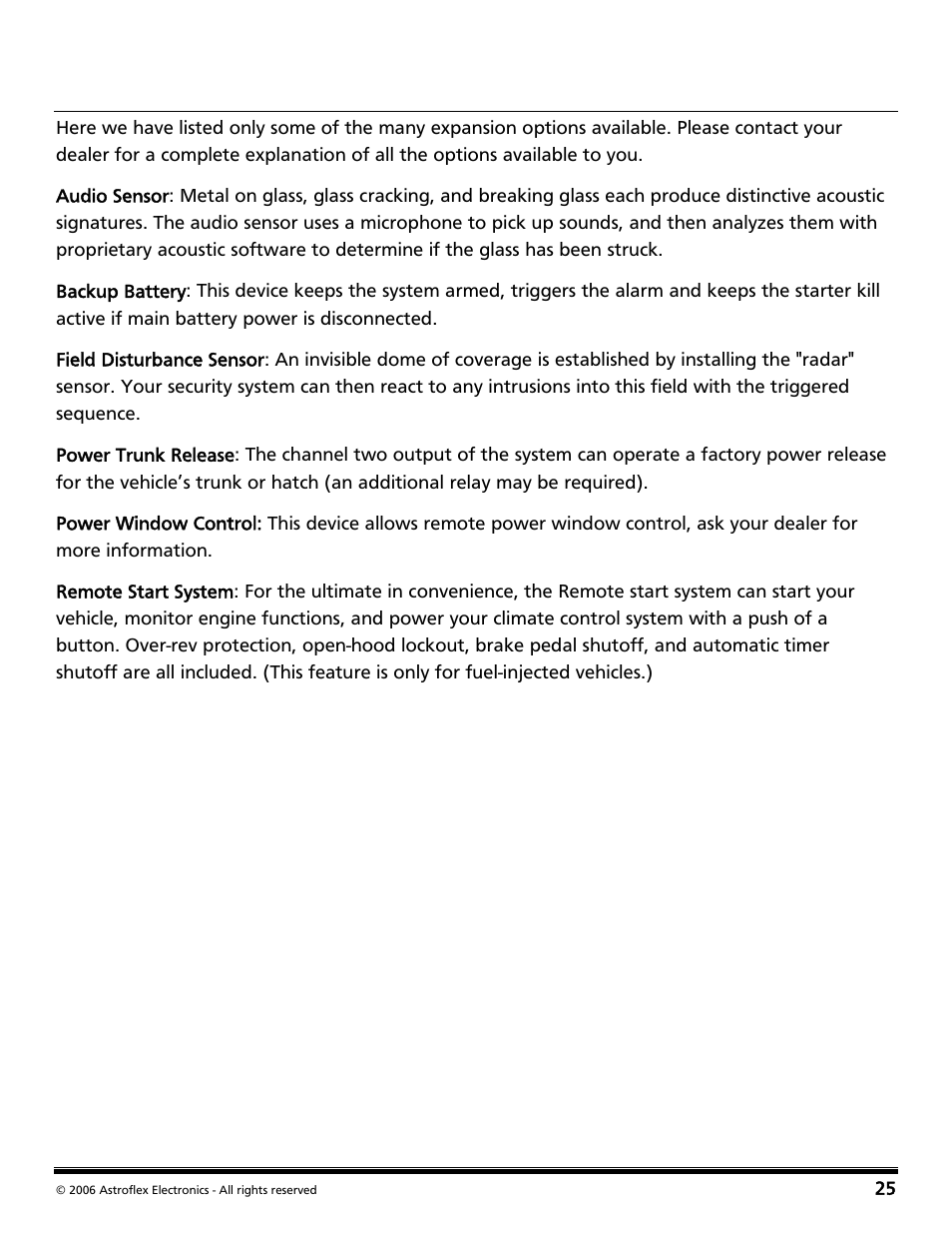 Security & convenience expansions | Directed Audio 2 Way Security and Conveniece System VSS-204TW User Manual | Page 28 / 31
