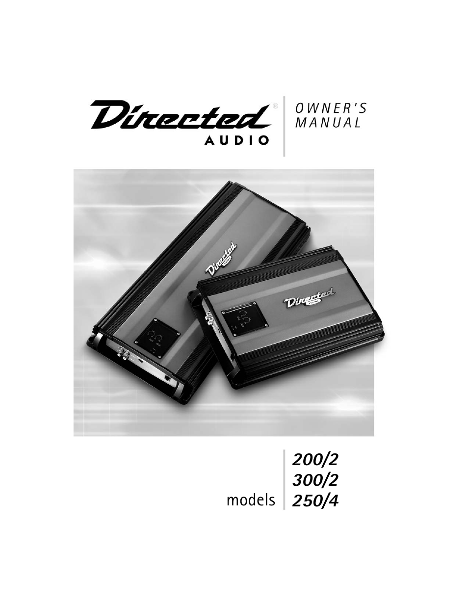 Directed Audio 300/2 User Manual | 14 pages