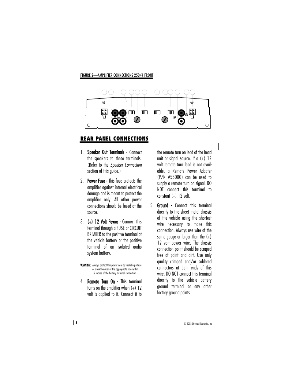 Directed Audio 300/2 User Manual | Page 8 / 14