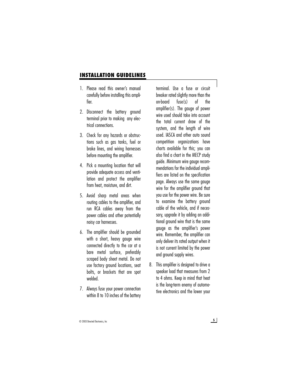 Directed Audio 350d User Manual | Page 5 / 12
