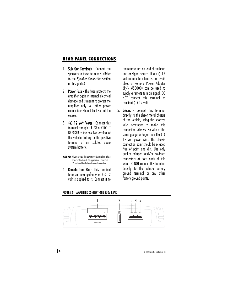 Directed Audio 350d User Manual | Page 8 / 12