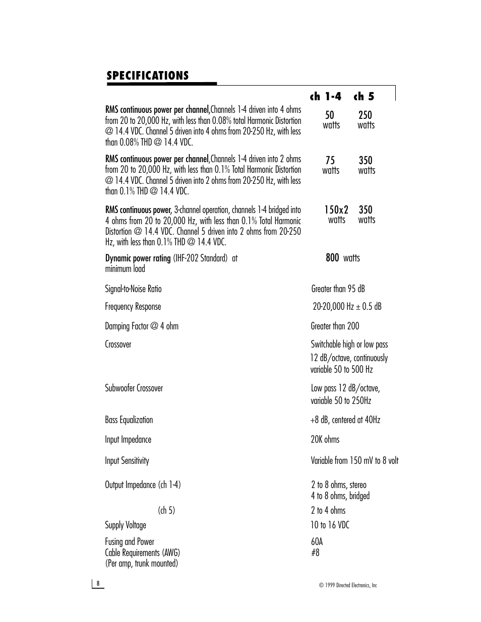 Directed Audio 650 User Manual | Page 10 / 12
