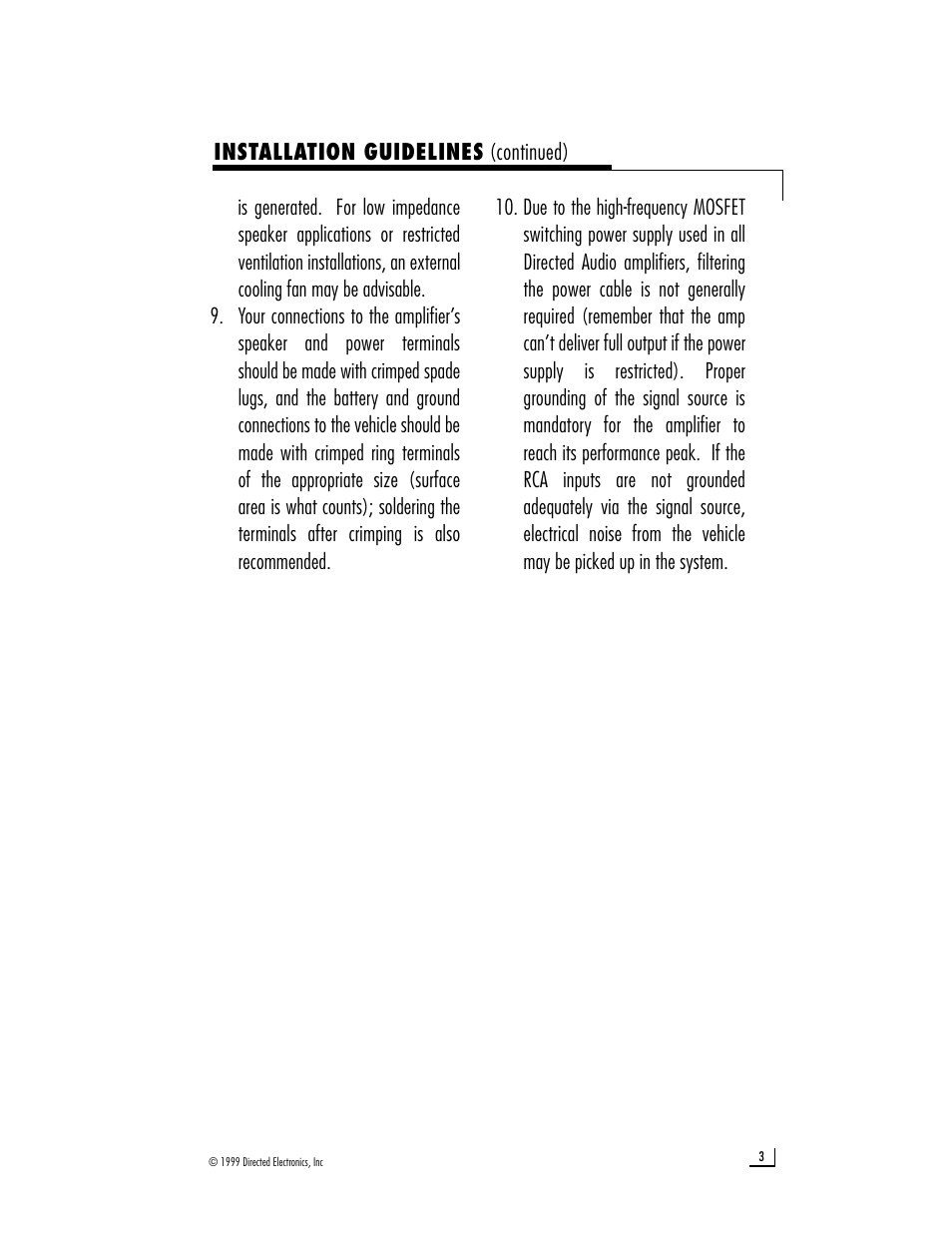 Directed Audio 650 User Manual | Page 5 / 12