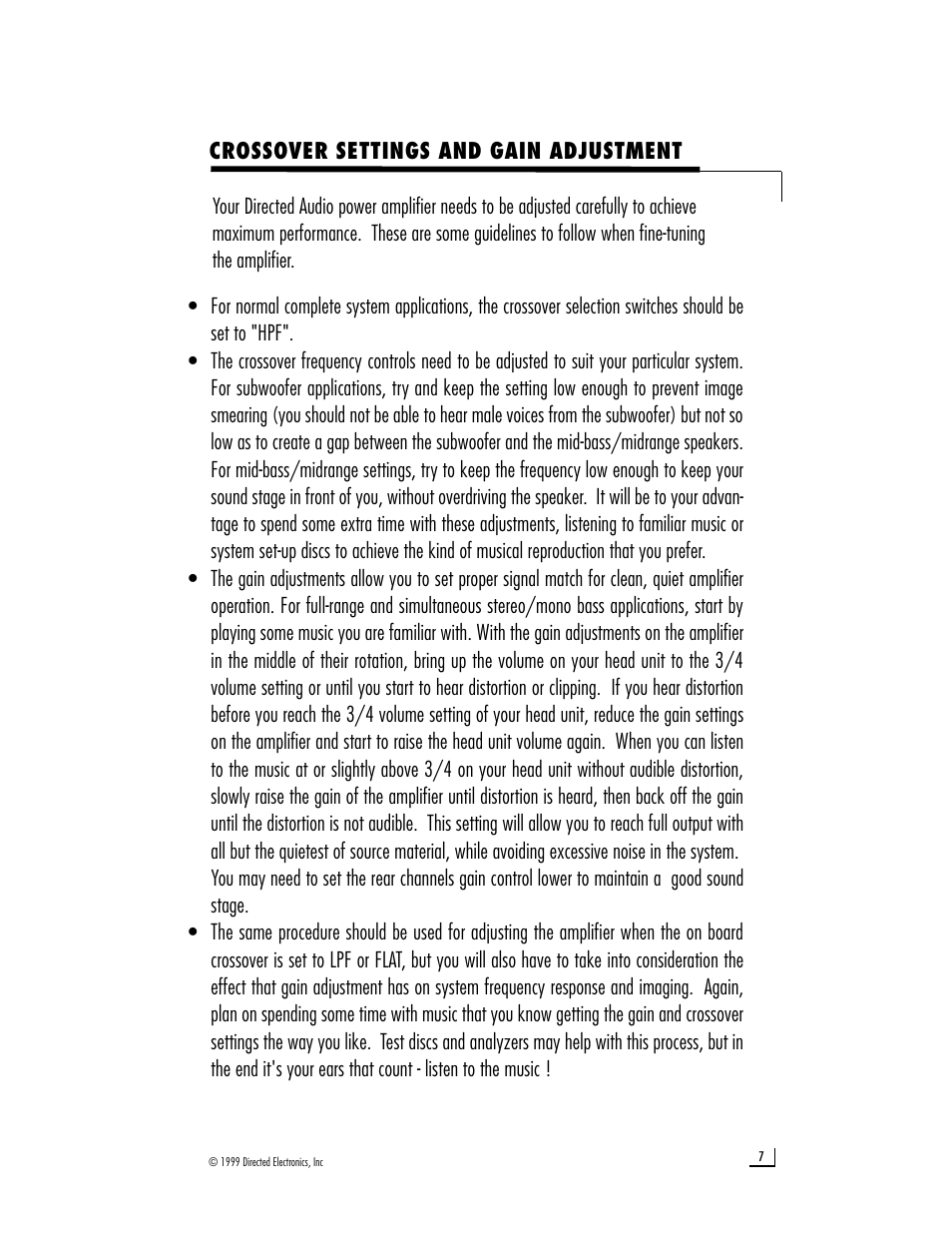 Directed Audio 650 User Manual | Page 9 / 12