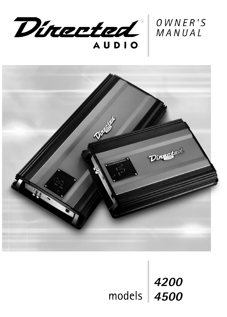 Directed Audio Model 4200 4500 User Manual | 16 pages