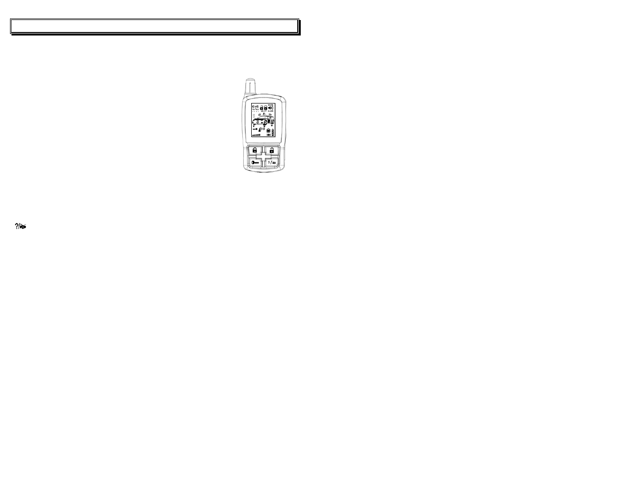 The remote control | AstroStart RSS-5224 User Manual | Page 6 / 22
