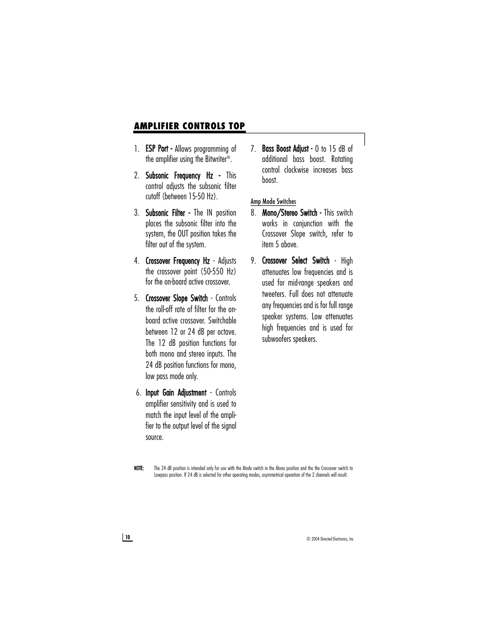 Directed Audio 1200T User Manual | Page 10 / 18