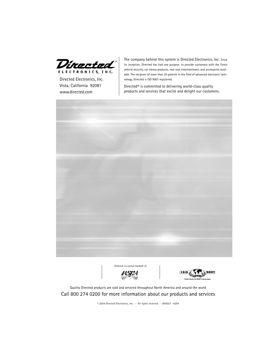 Directed Audio 1200T User Manual | Page 18 / 18