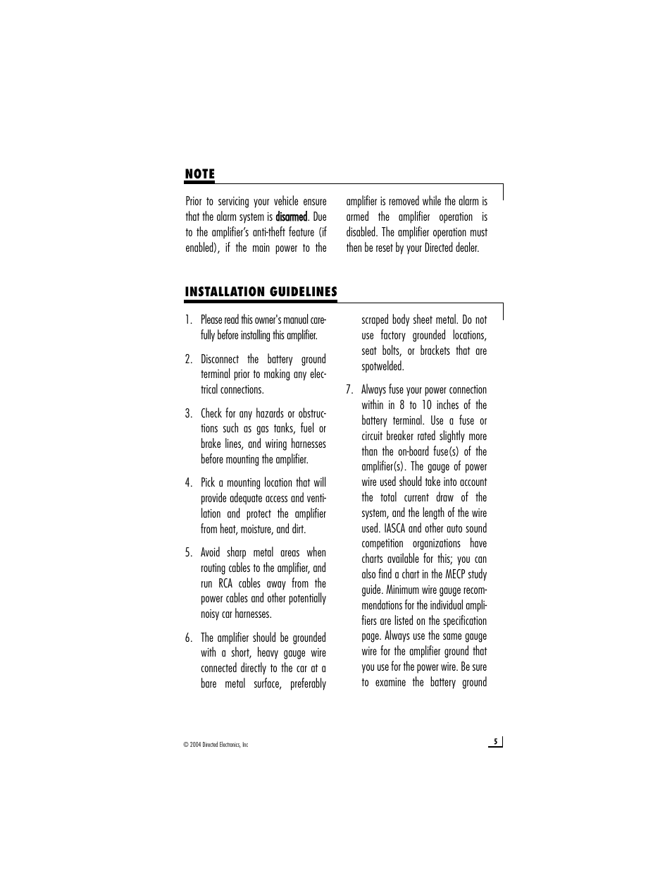 Directed Audio 1200T User Manual | Page 5 / 18