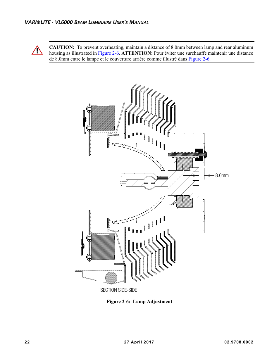 VARI-LITE VL6000 Beam User Manual | Page 40 / 103