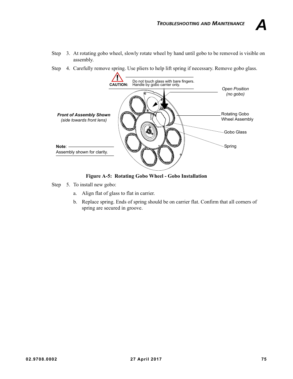 VARI-LITE VL6000 Beam User Manual | Page 93 / 103