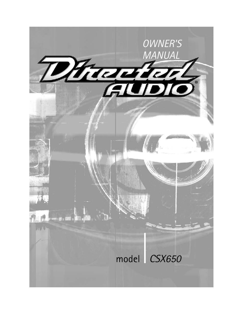 Directed Audio CSX650 User Manual | 11 pages