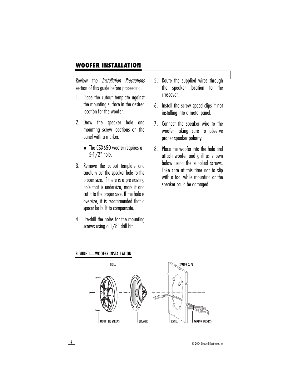 Directed Audio CSX650 User Manual | Page 6 / 11