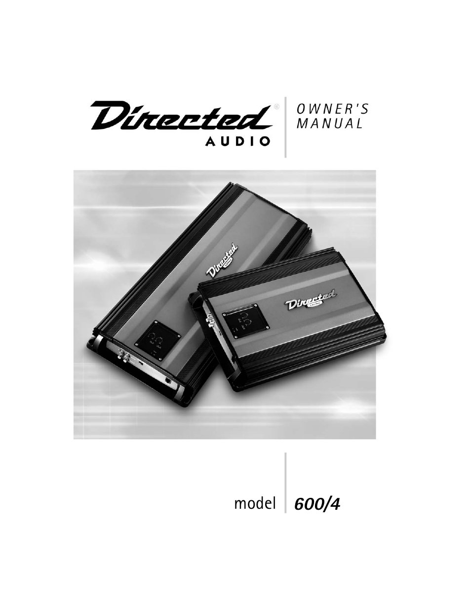 Directed Audio 600/4 User Manual | 14 pages