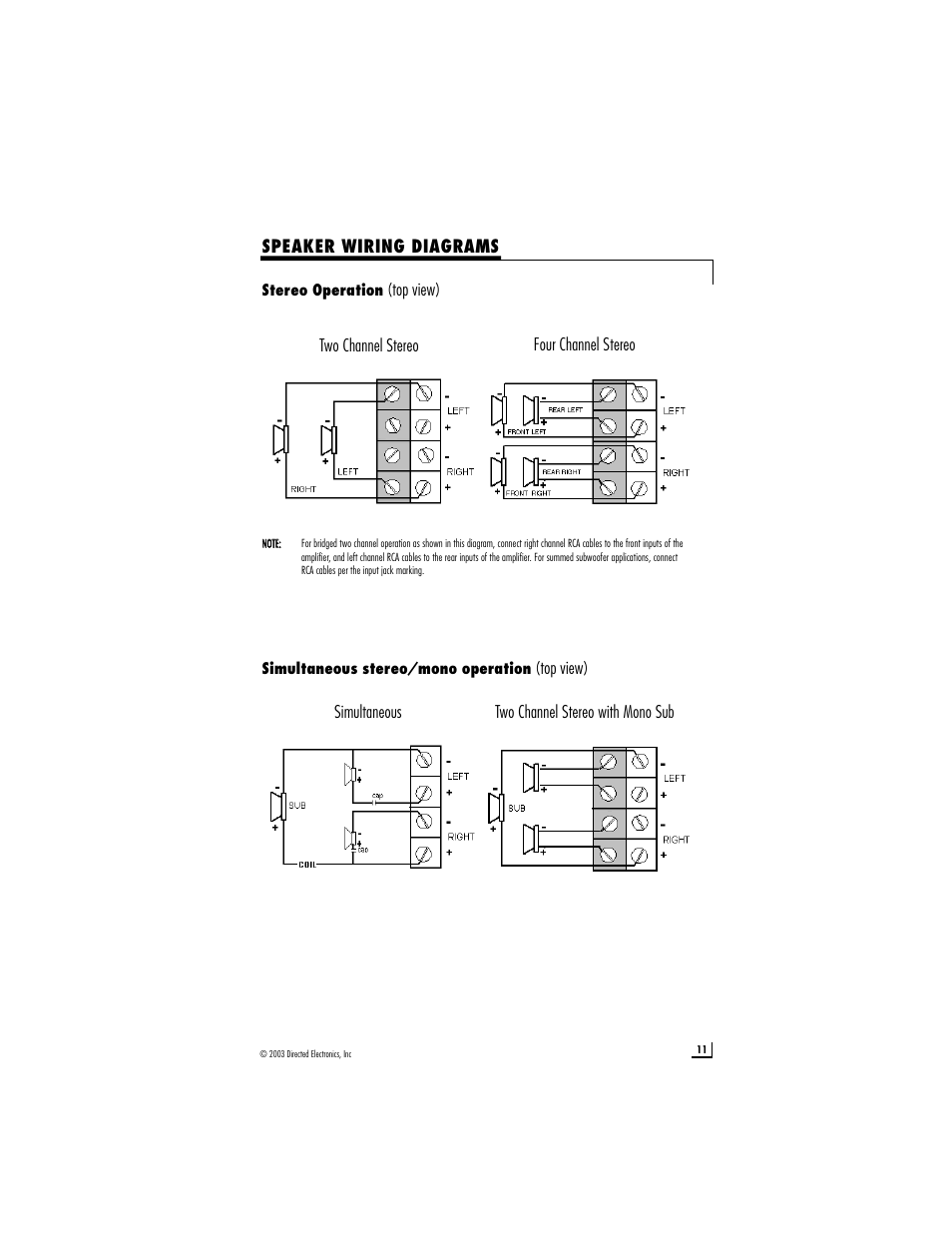 Directed Audio 600/4 User Manual | Page 11 / 14
