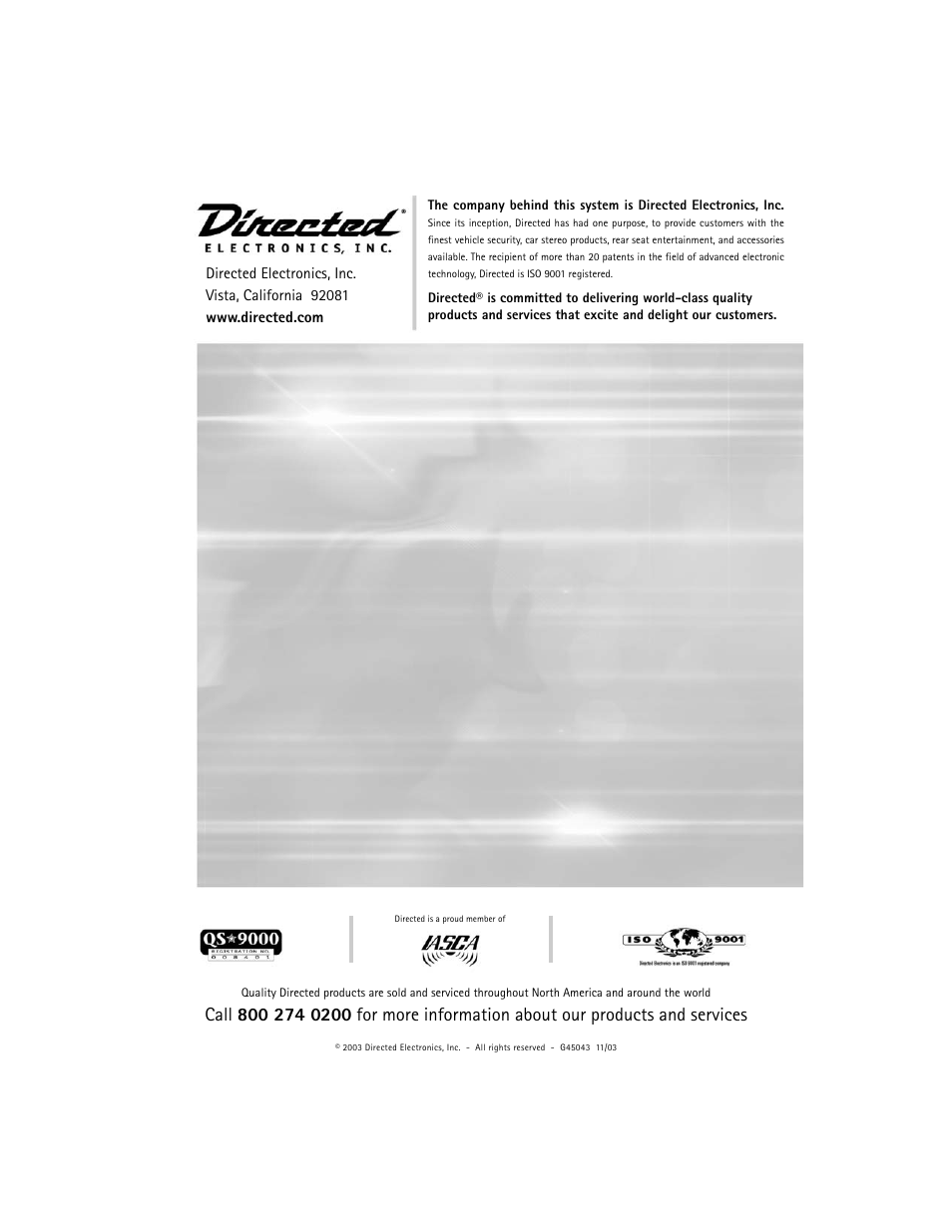 Directed Audio 600/4 User Manual | Page 14 / 14