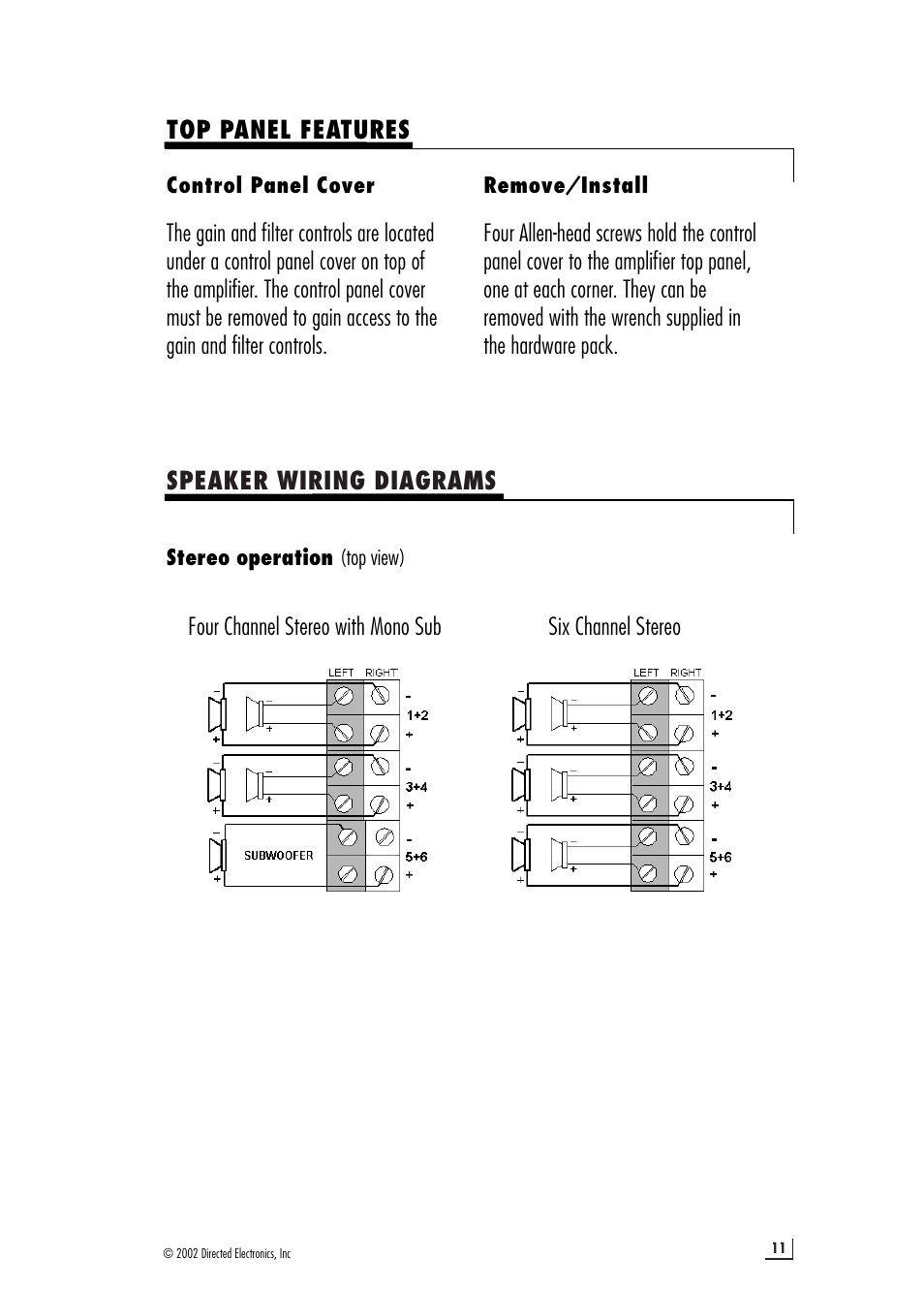 Directed Audio 6550 User Manual | Page 11 / 16