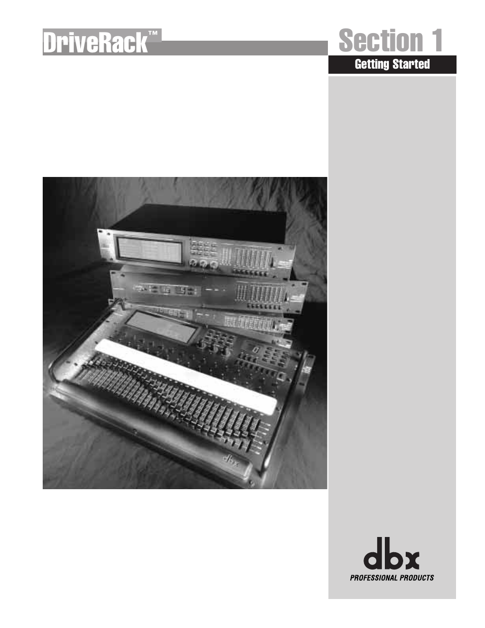 Driverack | dbx Pro 480 User Manual | Page 11 / 117