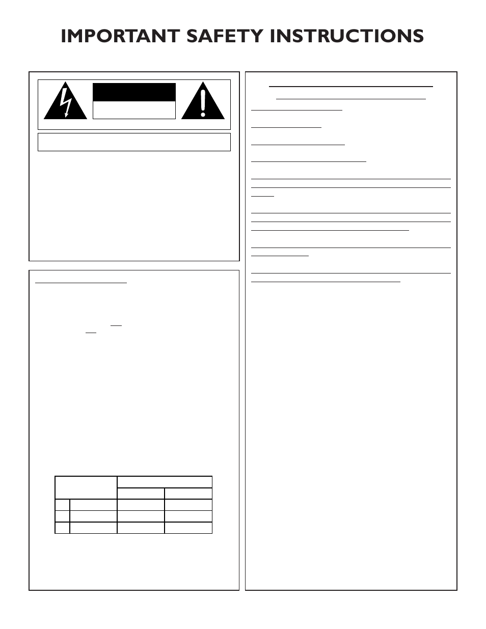 Important safety instructions | dbx Pro 480 User Manual | Page 2 / 117