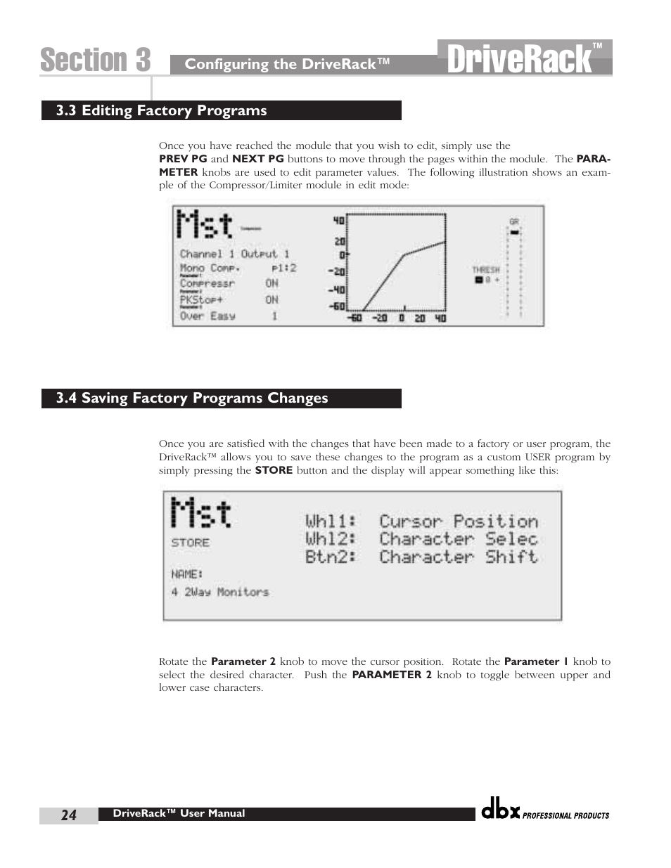 Driverack | dbx Pro 480 User Manual | Page 33 / 117