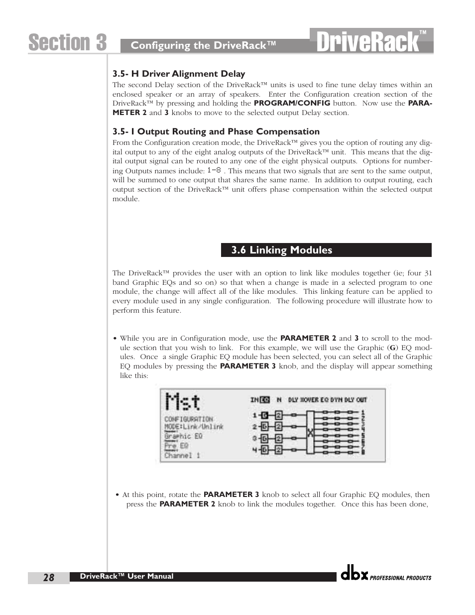 Driverack | dbx Pro 480 User Manual | Page 37 / 117