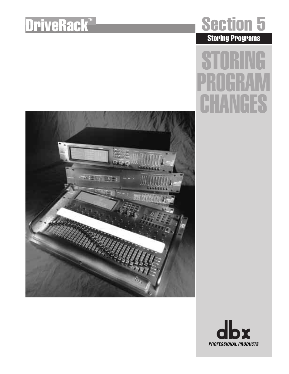 Storing program changes | dbx Pro 480 User Manual | Page 52 / 117