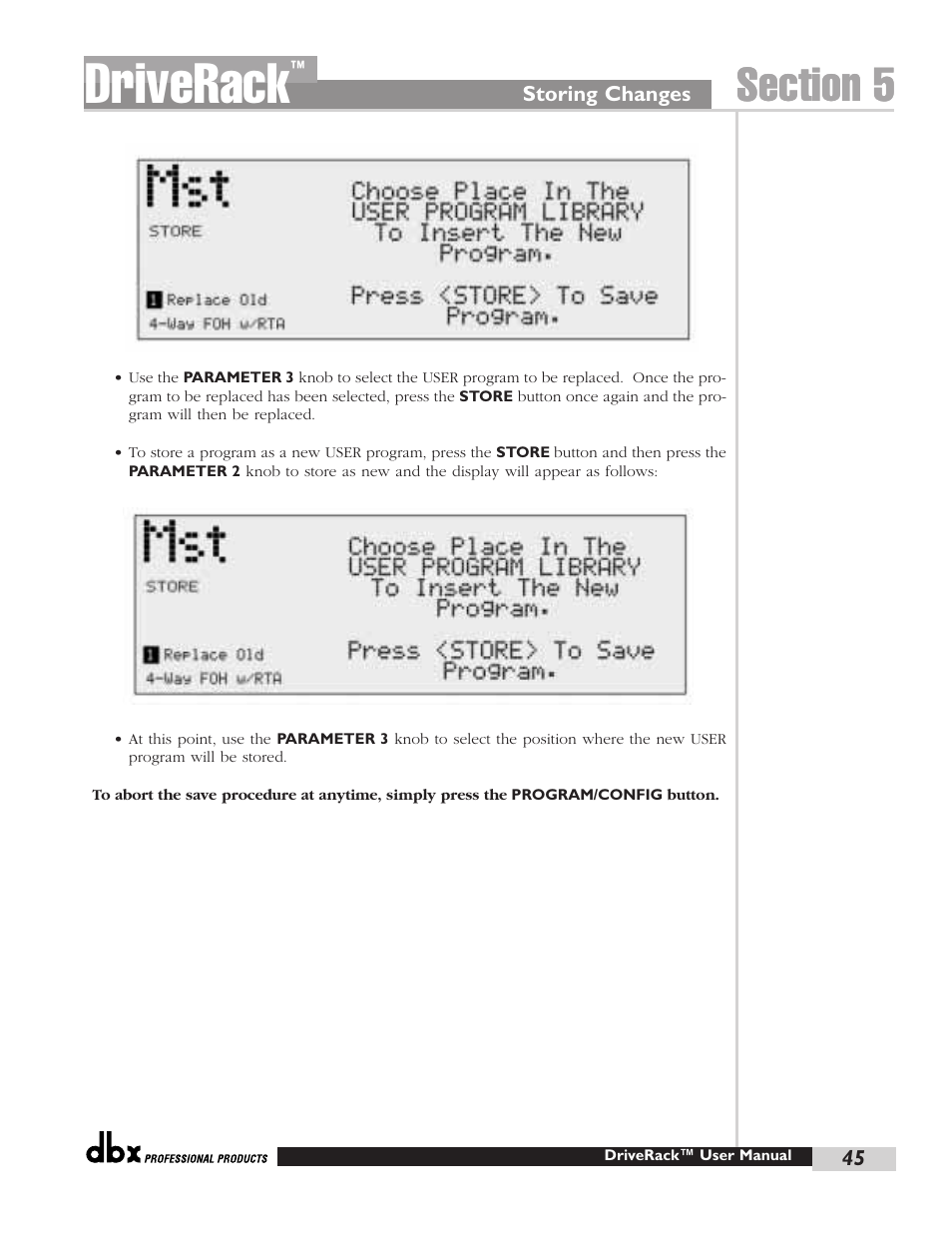 Driverack | dbx Pro 480 User Manual | Page 54 / 117