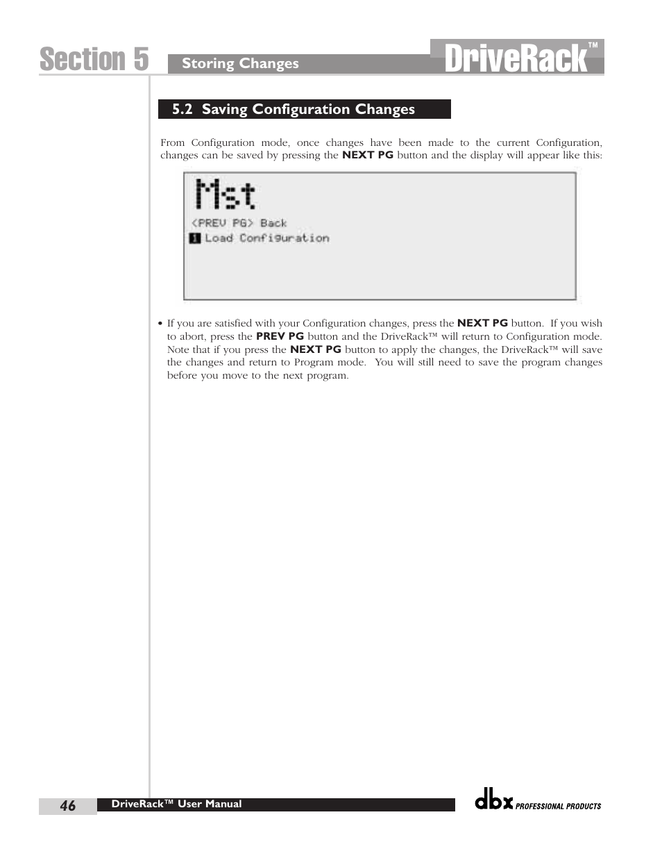 Driverack | dbx Pro 480 User Manual | Page 55 / 117