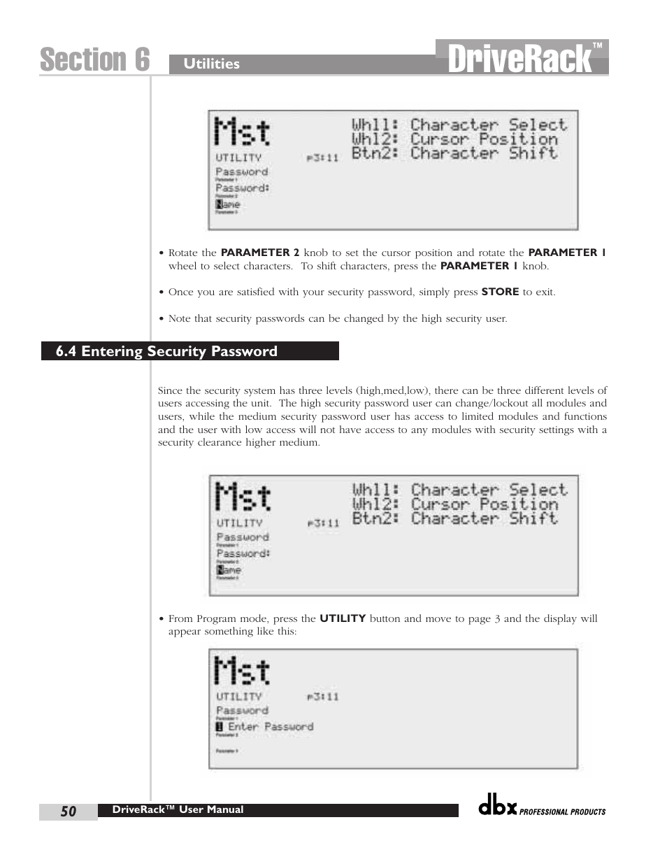 Driverack | dbx Pro 480 User Manual | Page 59 / 117