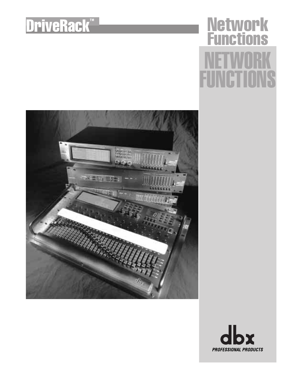 Network functions, Network, Functions | Driverack | dbx Pro 480 User Manual | Page 66 / 117