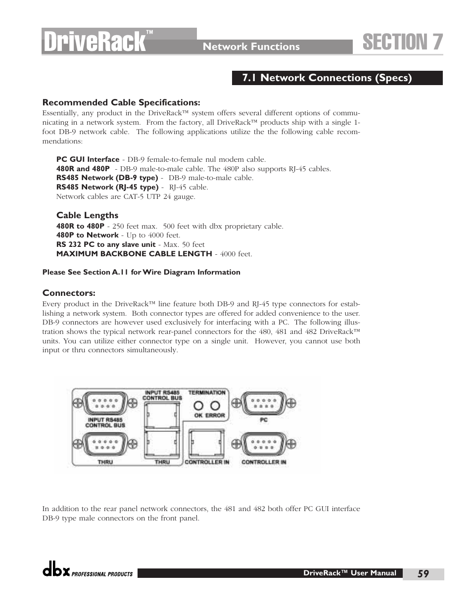 Driverack | dbx Pro 480 User Manual | Page 68 / 117