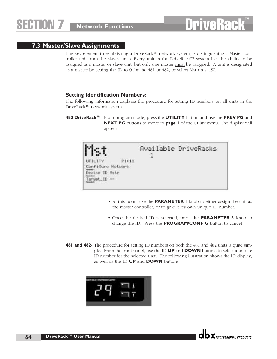 Driverack | dbx Pro 480 User Manual | Page 73 / 117