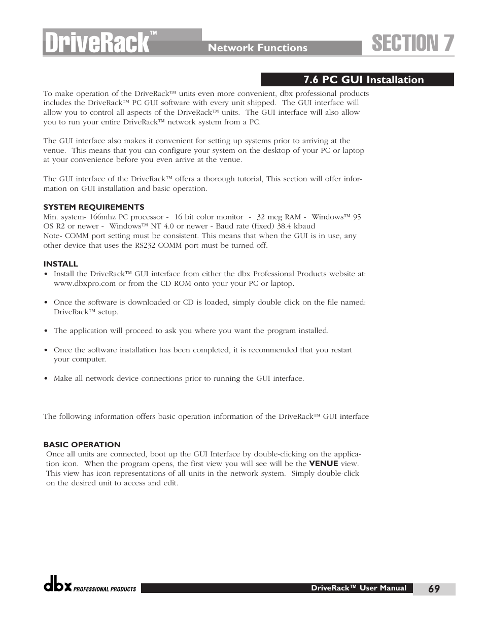 Driverack | dbx Pro 480 User Manual | Page 78 / 117