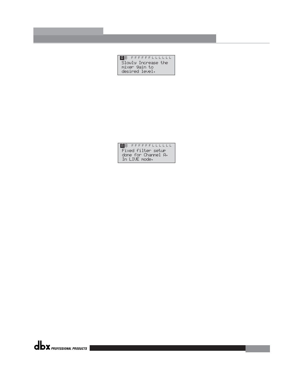 Driverack | dbx Pro 260 User Manual | Page 19 / 83