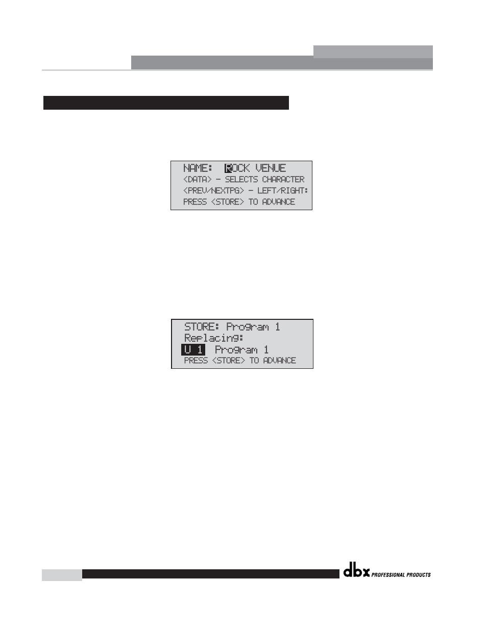 Driverack | dbx Pro 260 User Manual | Page 30 / 83