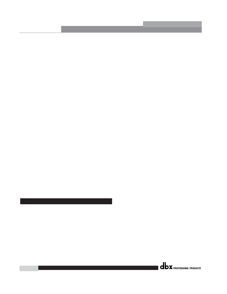 Driverack | dbx Pro 260 User Manual | Page 38 / 83