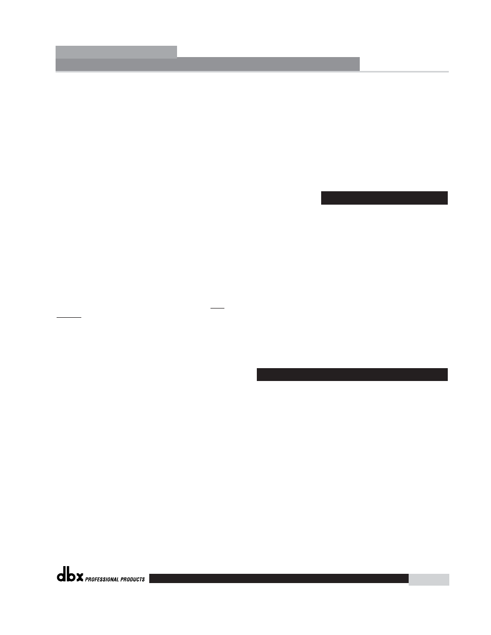 Driverack | dbx Pro 260 User Manual | Page 45 / 83