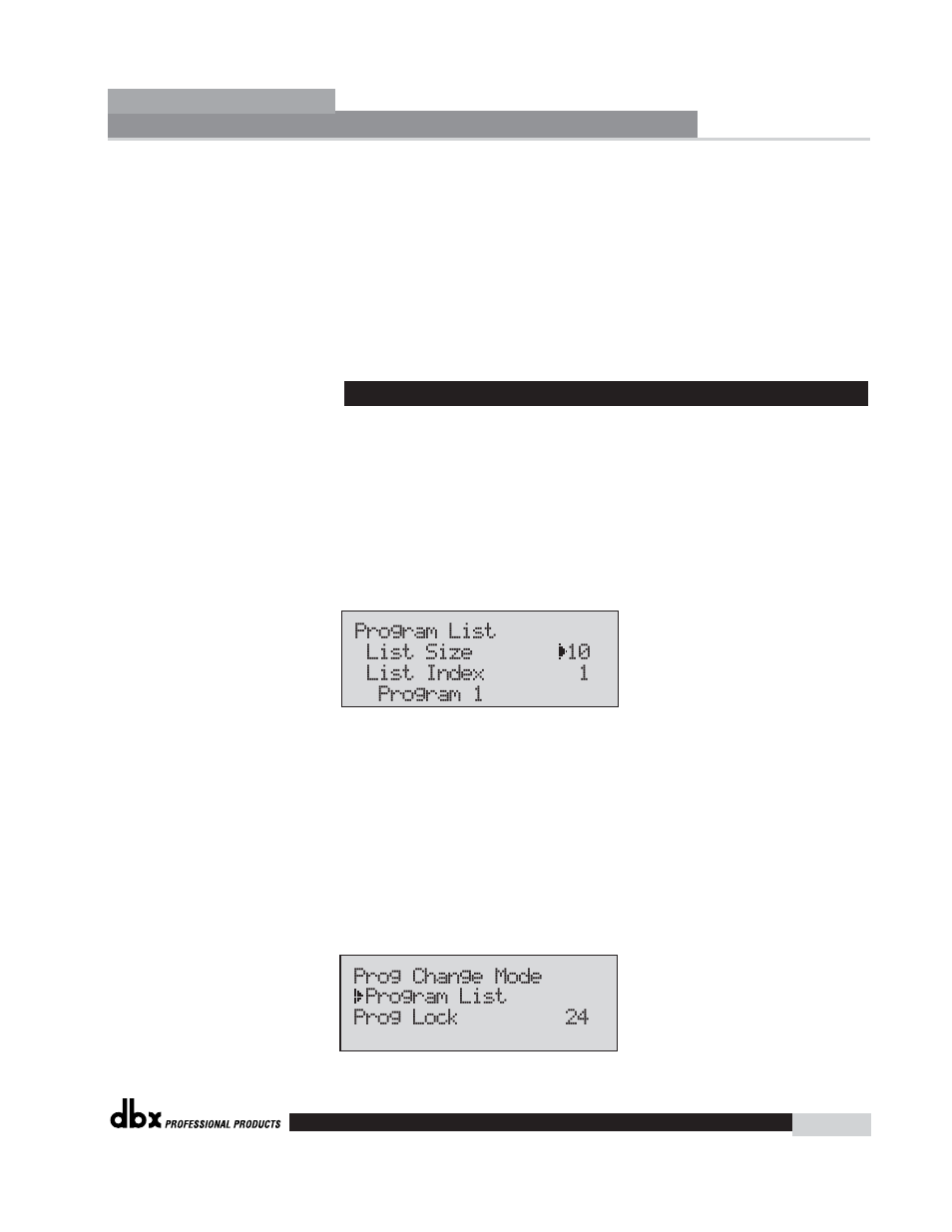 Driverack | dbx Pro 260 User Manual | Page 53 / 83