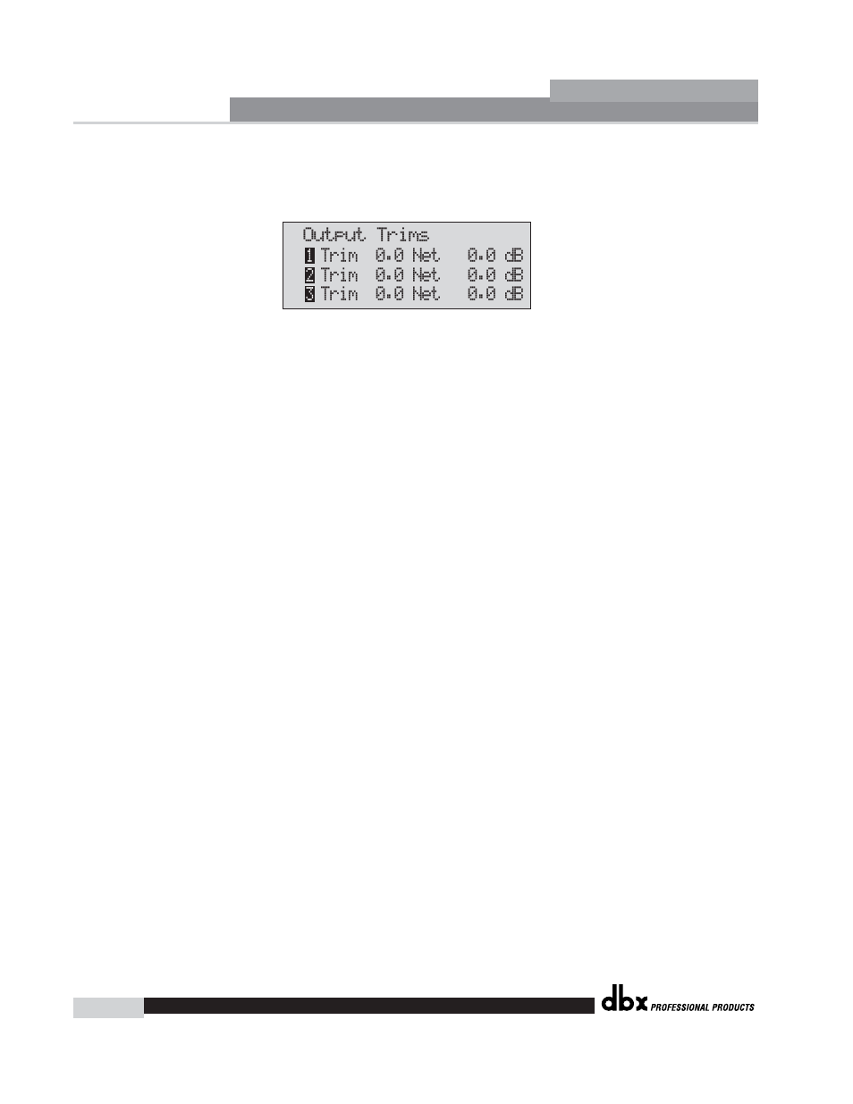 Driverack | dbx Pro 260 User Manual | Page 56 / 83