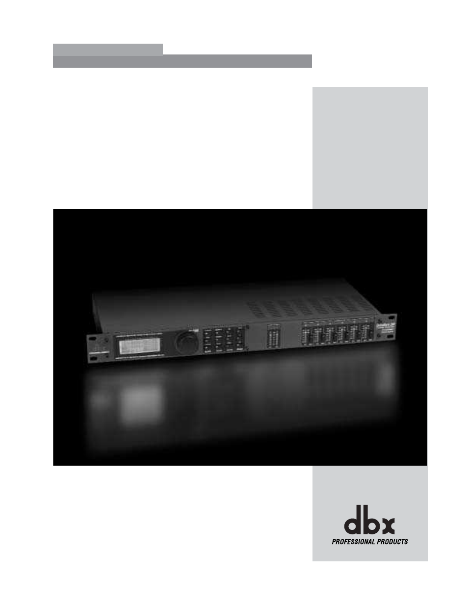 Remote control, Driverack | dbx Pro 260 User Manual | Page 57 / 83