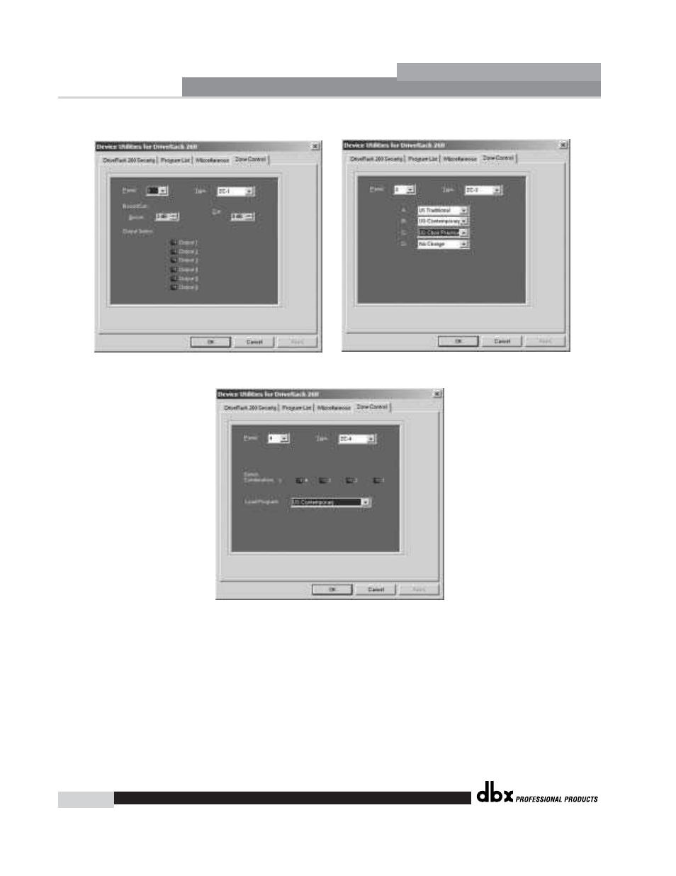Driverack | dbx Pro 260 User Manual | Page 62 / 83
