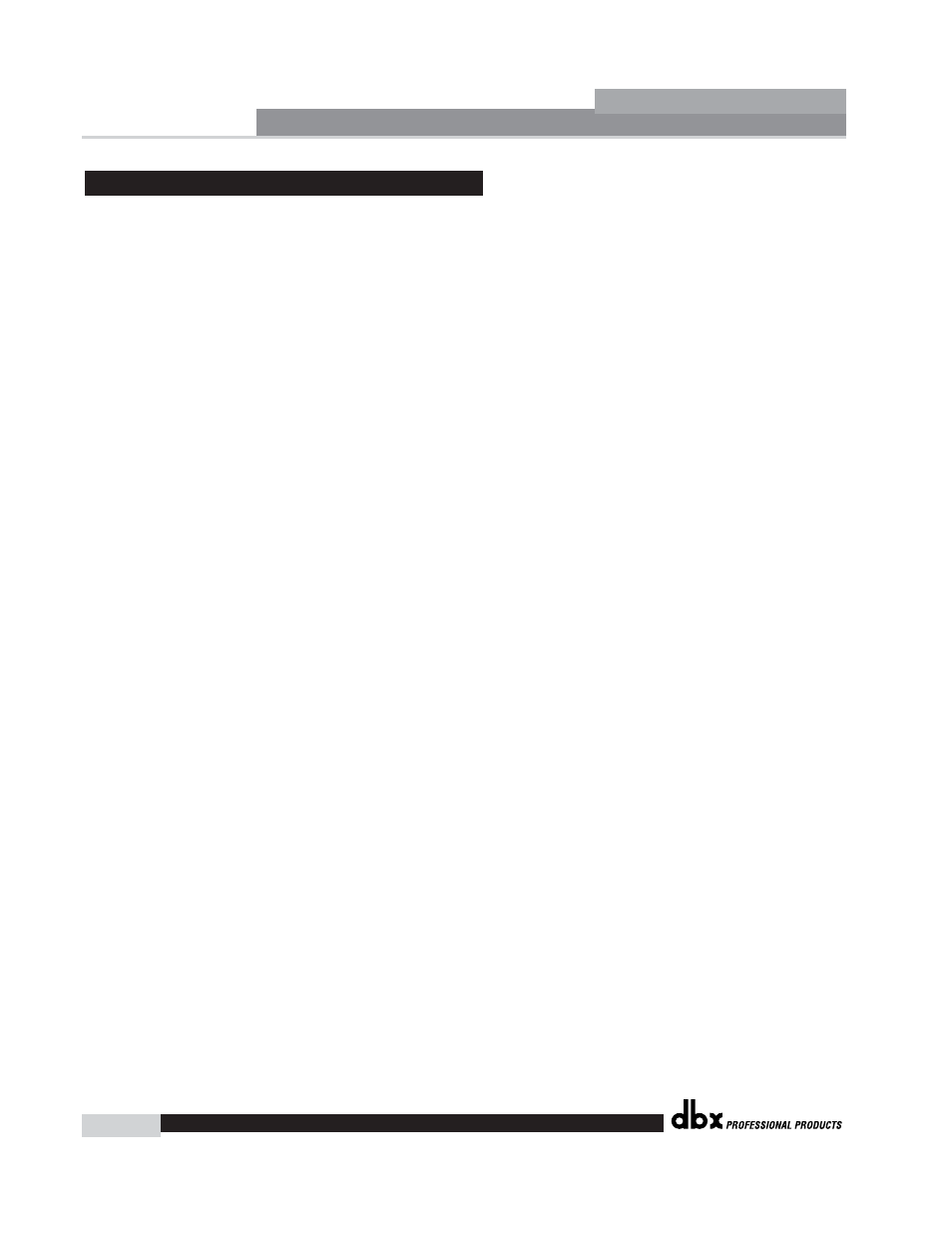 Driverack, Appendix a | dbx Pro 260 User Manual | Page 76 / 83