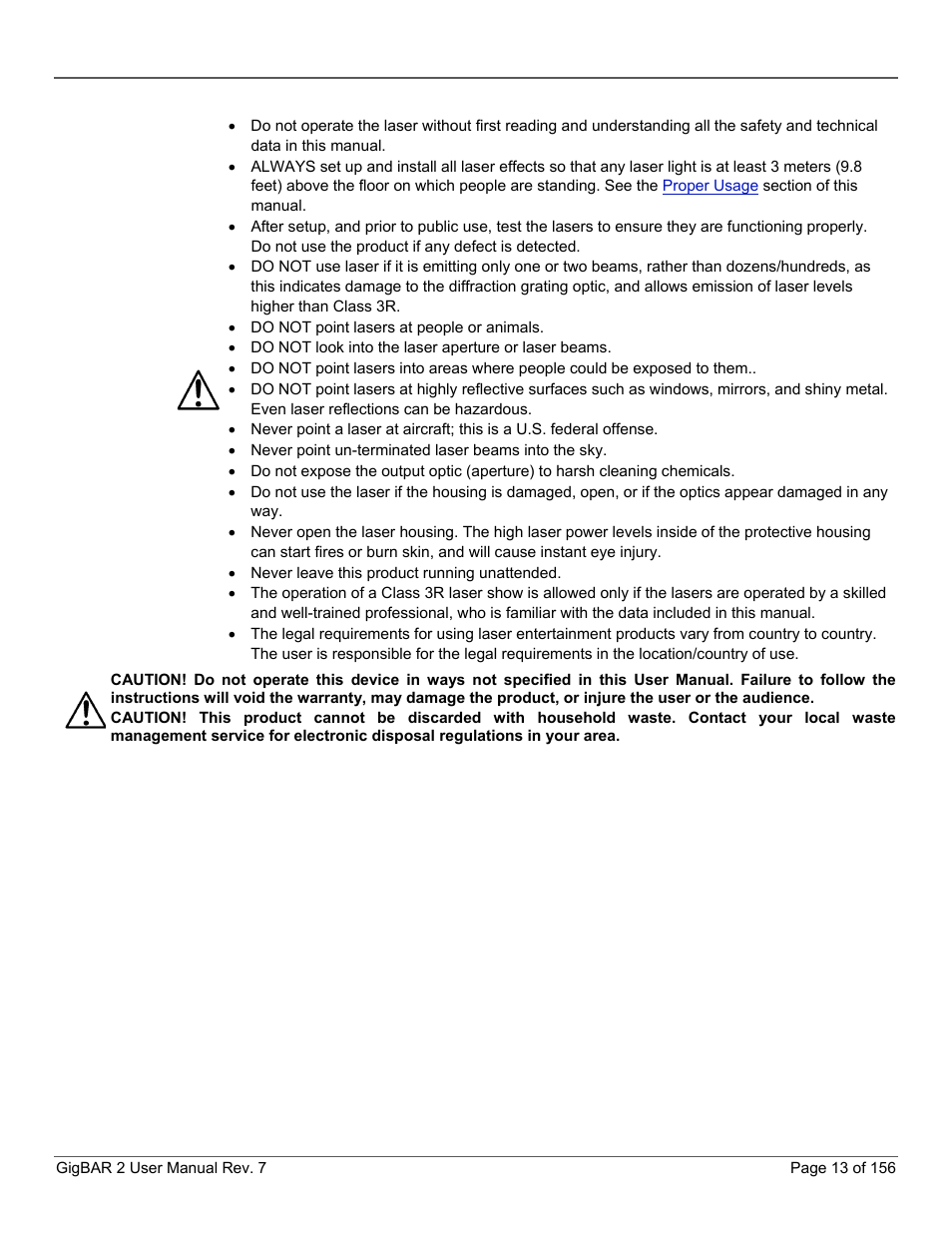 CHAUVET DJ GigBAR 2 All-In-One Lighting System User Manual | Page 13 / 156