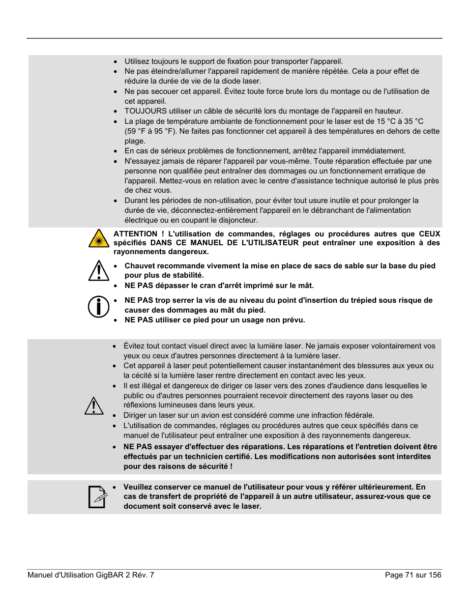 CHAUVET DJ GigBAR 2 All-In-One Lighting System User Manual | Page 71 / 156