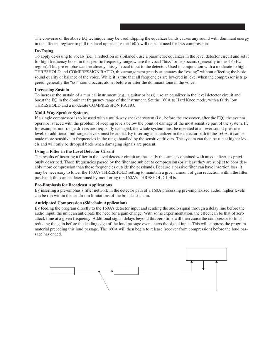 dbx Pro 160A User Manual | Page 11 / 20