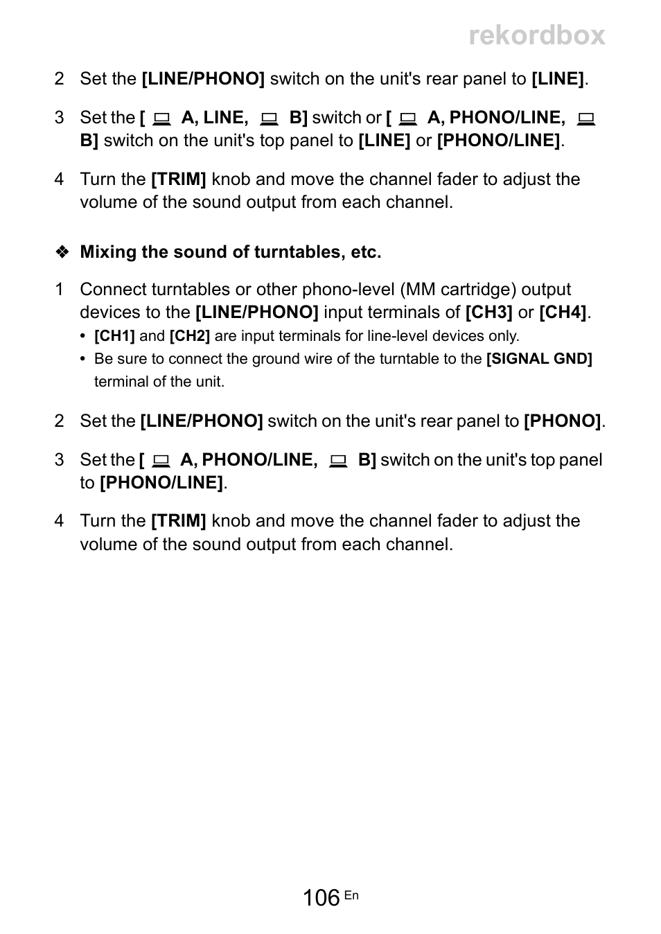 Rekordbox | Pioneer Dj DDJ-FLX10 4-Channel DJ Controller for rekordbox and Serato DJ Pro (Black) User Manual | Page 106 / 183