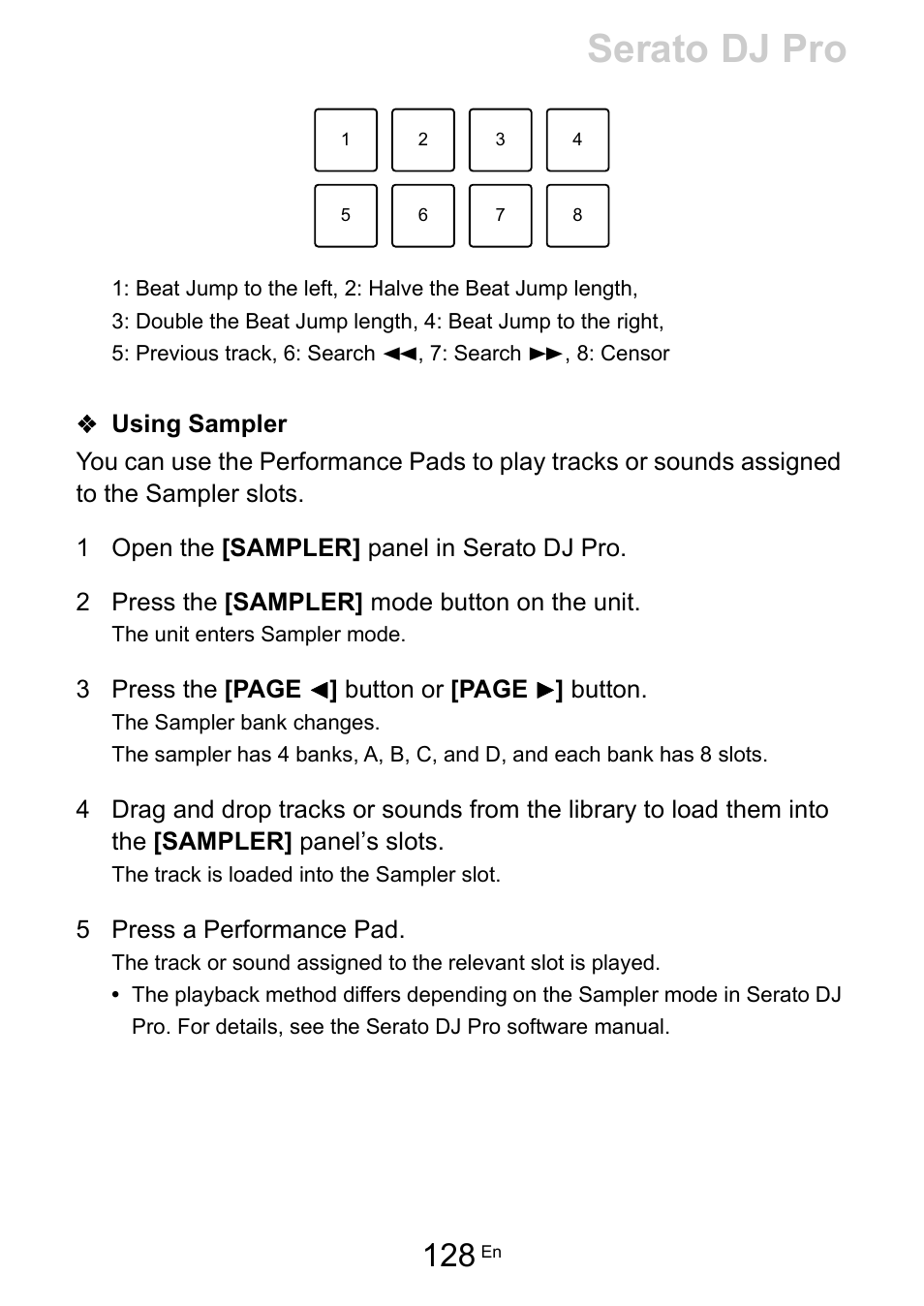 Serato dj pro | Pioneer Dj DDJ-FLX10 4-Channel DJ Controller for rekordbox and Serato DJ Pro (Black) User Manual | Page 128 / 183