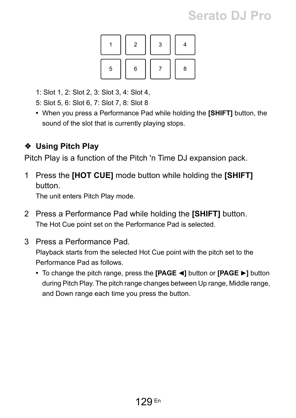 Serato dj pro | Pioneer Dj DDJ-FLX10 4-Channel DJ Controller for rekordbox and Serato DJ Pro (Black) User Manual | Page 129 / 183