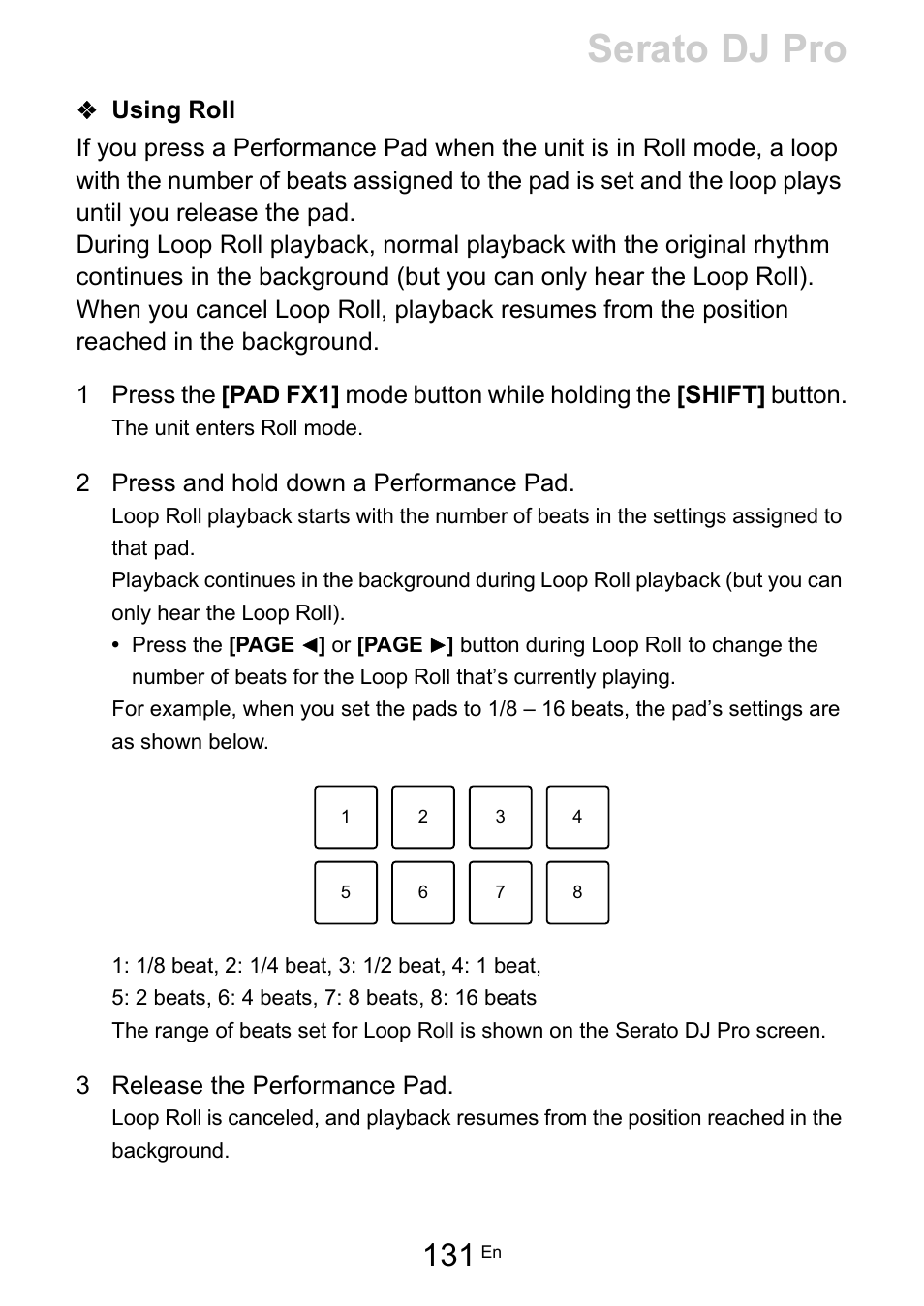 Serato dj pro | Pioneer Dj DDJ-FLX10 4-Channel DJ Controller for rekordbox and Serato DJ Pro (Black) User Manual | Page 131 / 183